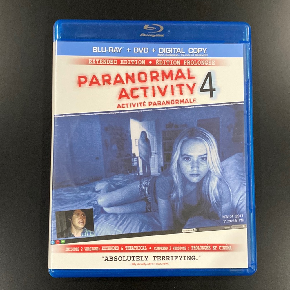 Paranormal Activity 4 (Extended Edition) - Blu-ray & DVD Combo Set